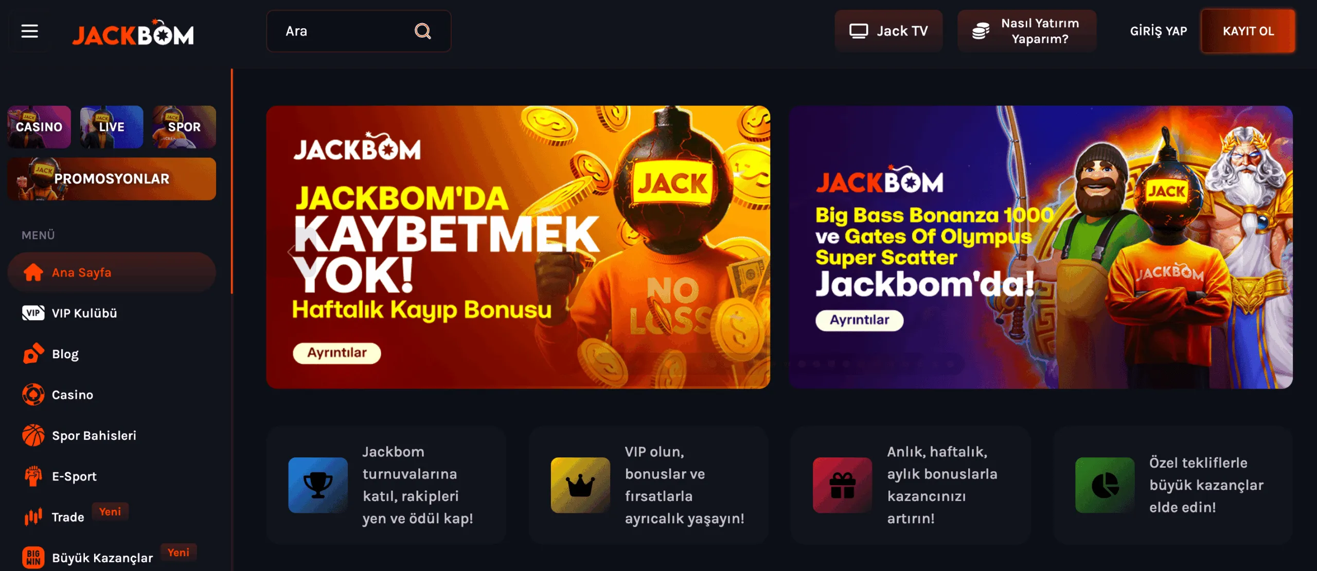 jackbom para kazanma